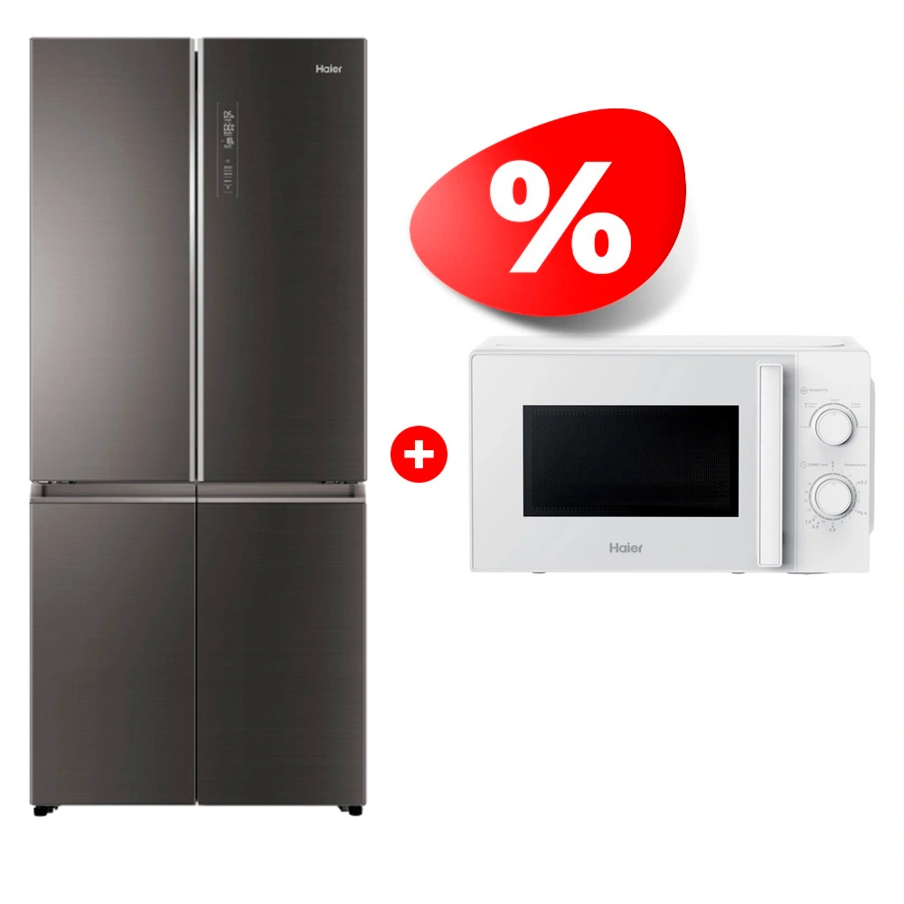 Комплект Холодильник Haier HTF-508DGS7RU + СВЧ-печь Haier HMB-MM207WA 