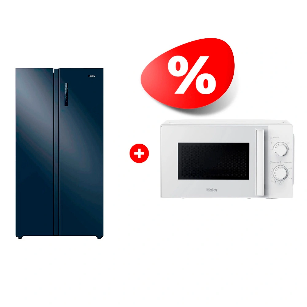 Жиынтық Холодильник Haier HRF-600DP7ERU + Haier микротолқынды пеші HMB-MM207WA 