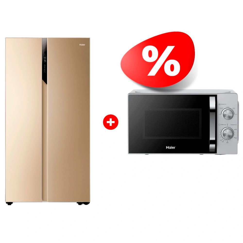 Комплект Холодильник Haier HRF-541DG7RU + СВЧ-печь Haier HMB-MM208SA 