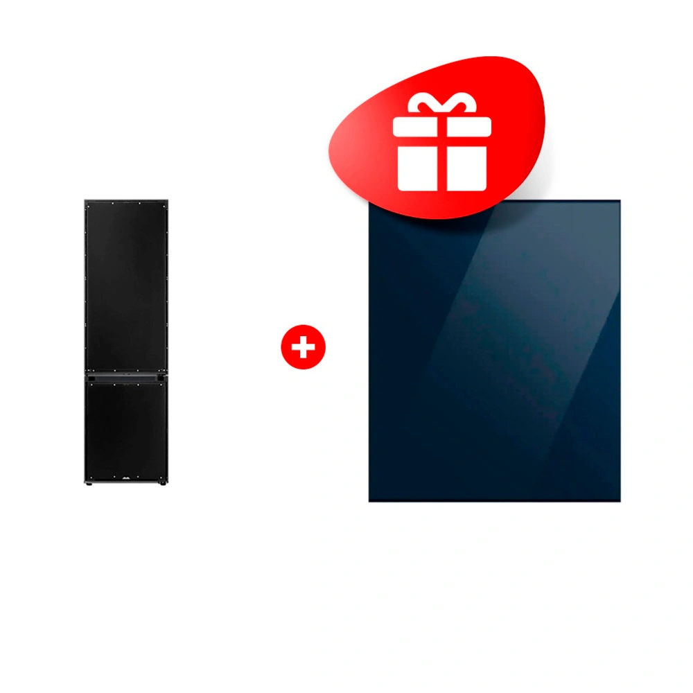 Комплект Холодильник Samsung RB38C7B6DAP/WT + Декоративная панель для холодильника / синий RA-B23EBB41GM 