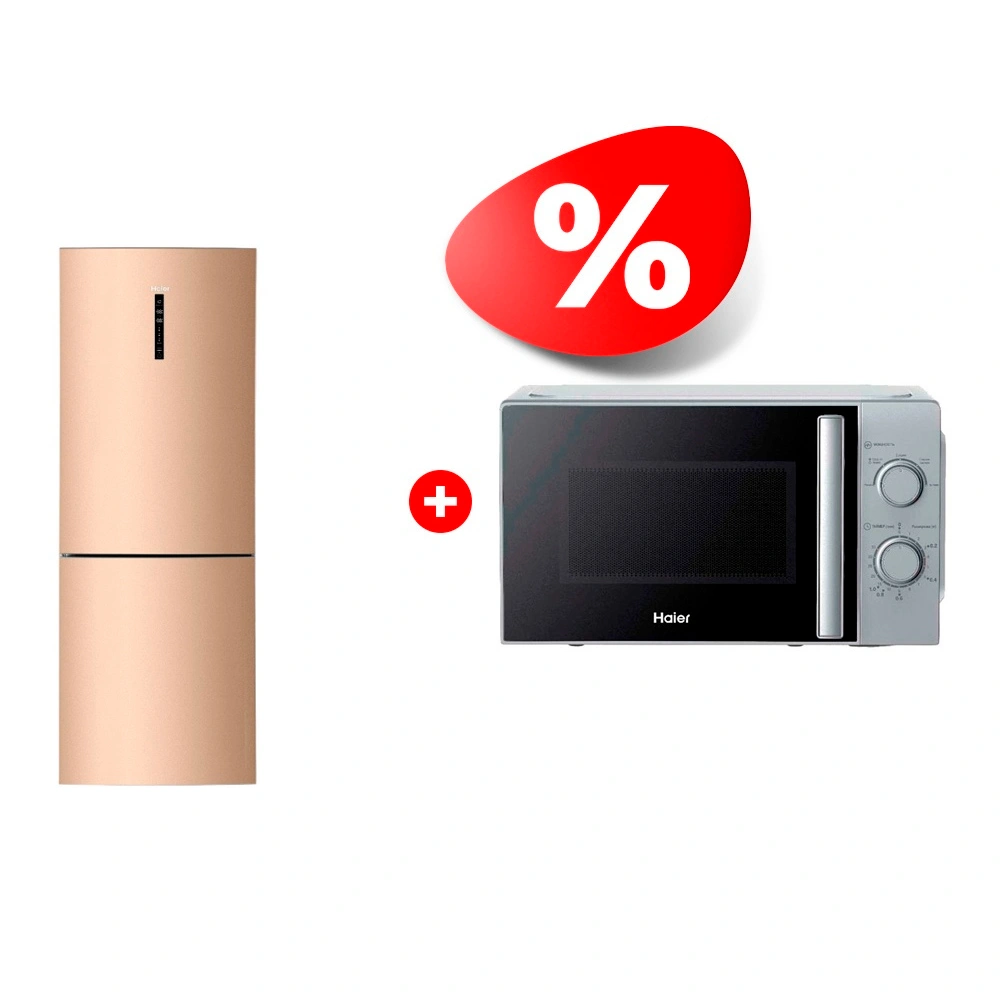 Комплект Холодильник Haier C4F744CGG + СВЧ-печь Haier HMB-MM207SA 