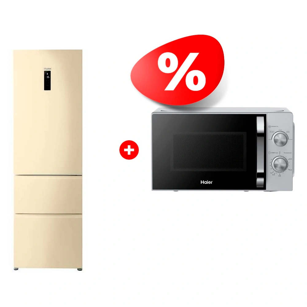 Комплект Холодильник Haier A2F635CCMV + СВЧ-печь Haier HMB-MM208SA 