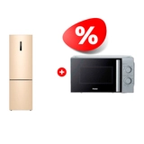 Жиынтық Haier тоңазытқышы C4F640CGGU1 + Haier микротолқынды пеші HMB-MM207SA 