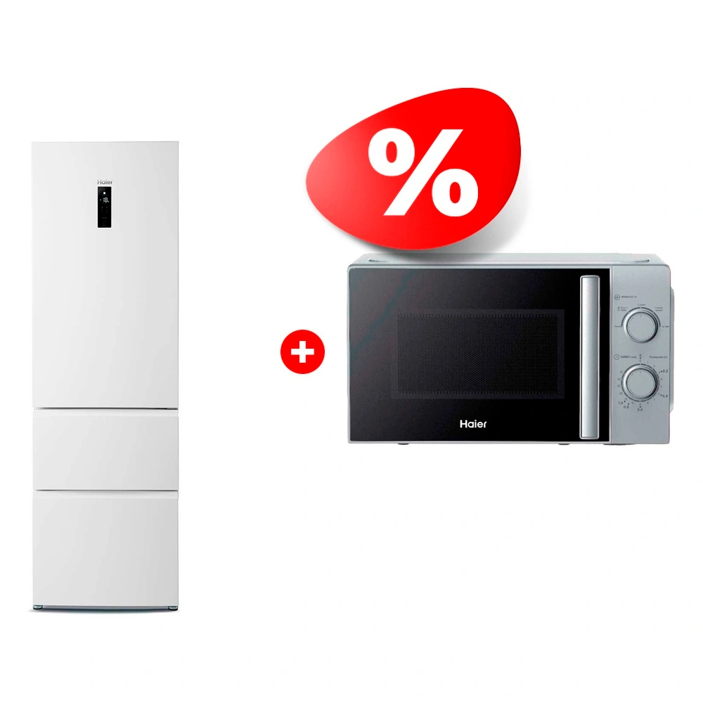 Жиынтық Haier тоңазытқышы A2F635CWMV + Haier микротолқынды пеші HMB-MM207SA 