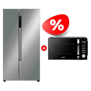 Жиынтық Haier тоңазытқышы HRF-522DS6RU + Haier микротолқынды пеші HMB-DM208BA 
