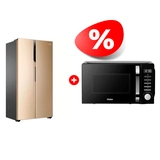 Комплект Холодильник Haier HRF-541DG7RU + СВЧ-печь Haier HMB-DM208BA 