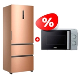 Жиынтық Haier тоңазытқышы A4F742CGG + Haier микротолқынды пеші HMB-MM207SA 