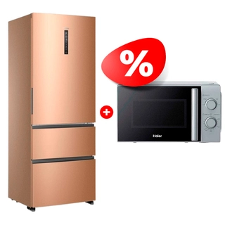 Жиынтық Haier тоңазытқышы A4F742CGG + Haier микротолқынды пеші HMB-MM207SA 