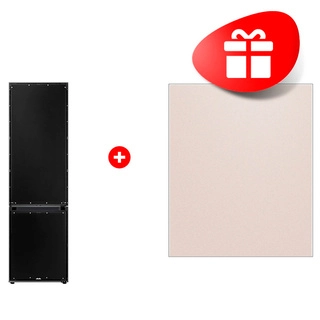 Комплект Холодильник Samsung RB38C7B6DAP/WT + Декоративная панель для холодильника / бежевый матовый металл RA-B23EBBCEGG