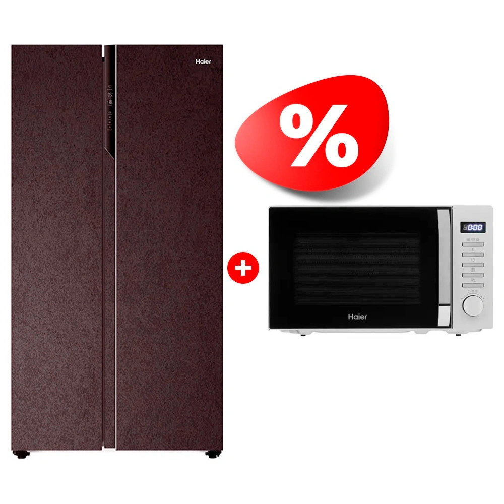 Жиынтық Haier тоңазытқышы HRF-541DY7RU + Микроволновая печь Haier HMB-DG208SA TD0045262 