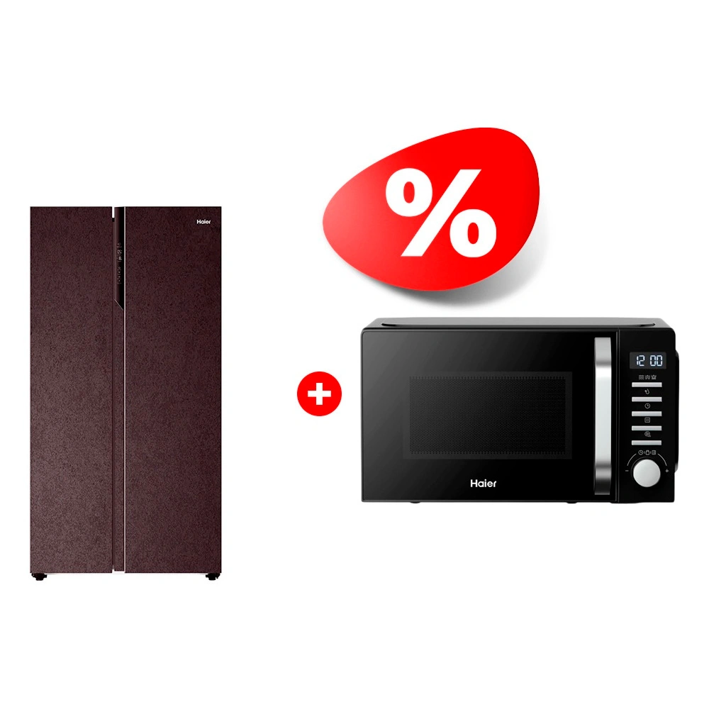 Комплект Холодильник Haier HRF-541DY7RU + Микроволновая печь Haier HMB-DG208BA TD0045261