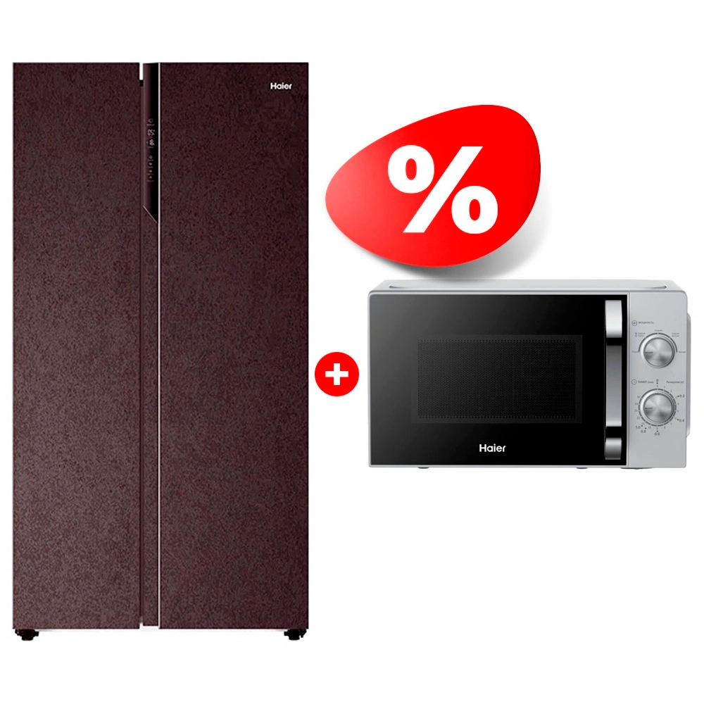 Комплект Холодильник Haier HRF-541DY7RU + СВЧ-печь Haier HMB-MM208SA