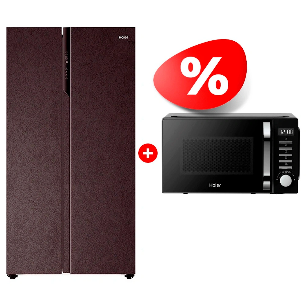 Комплект Холодильник Haier HRF-541DY7RU + СВЧ-печь Haier HMB-DM208BA