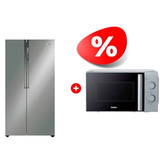 Комплект Холодильник Haier HRF-523DS6RU + СВЧ-печь Haier HMB-MM207SA