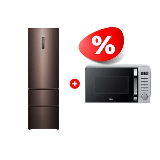 Комплект Холодильник Haier A4F739CDBGU1 + Микроволновая печь Haier HMB-DM208SA 