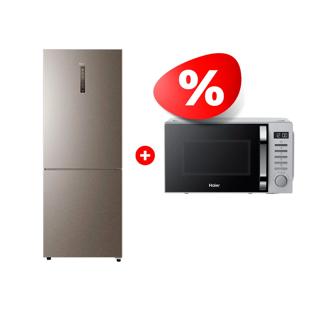 Жиынтық Haier тоңазытқышы C4F744CMGU1 + Haier микротолқынды пеші HMB-DM208SA 