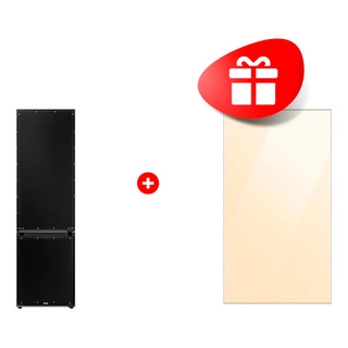 Комплект Холодильник Samsung RB38C7B6DAP/WT + Декоративная панель для холодильника / ваниль RA-B23EUT18GM