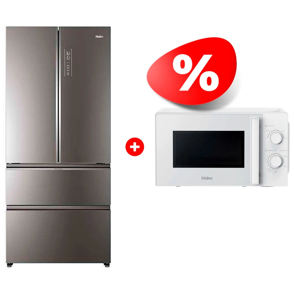 Жиынтық Haier тоңазытқышы HB18FGSAAARU + Haier микротолқынды пеші HMB-MM207WA 
