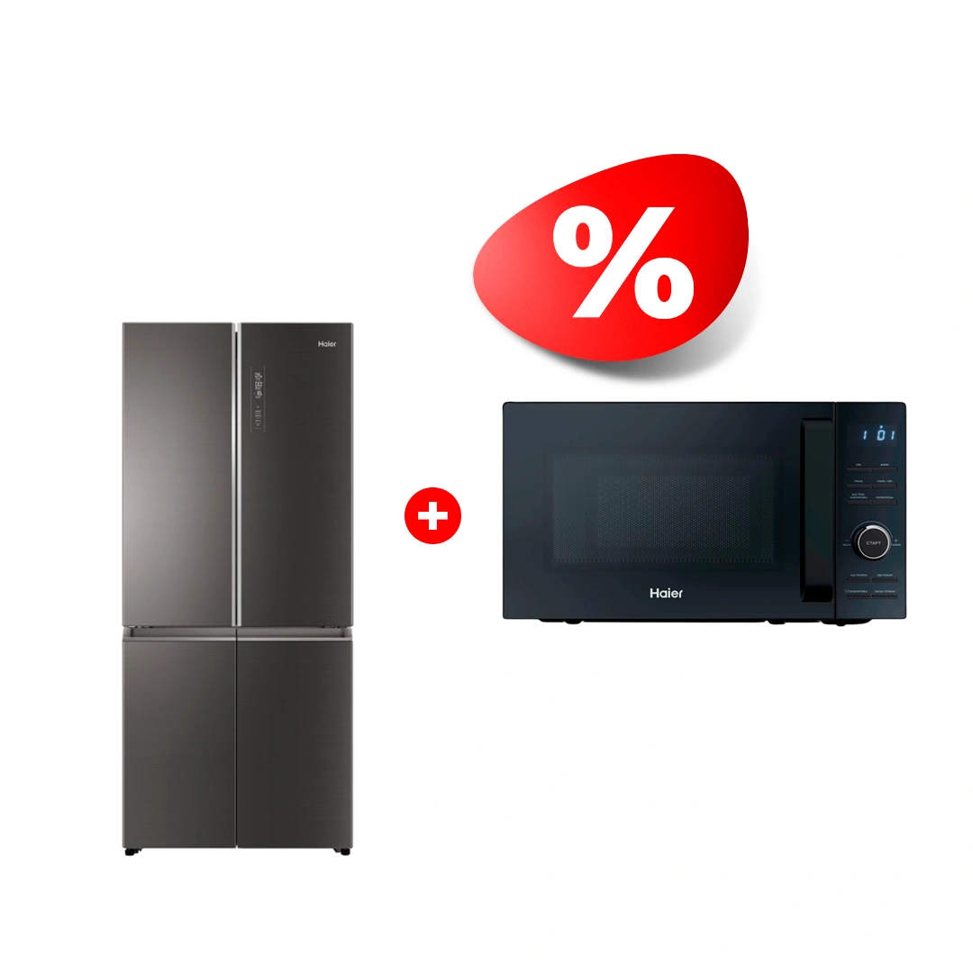 Комплект Холодильник Haier HTF-508DGS7RU + Микроволновая печь Haier HMG-DG207BA TD0045532 HTF-508DGS7RU