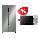 Комплект Холодильник Haier + СВЧ-печь Haier HRF-522DS6RU + HMB-MM208SA