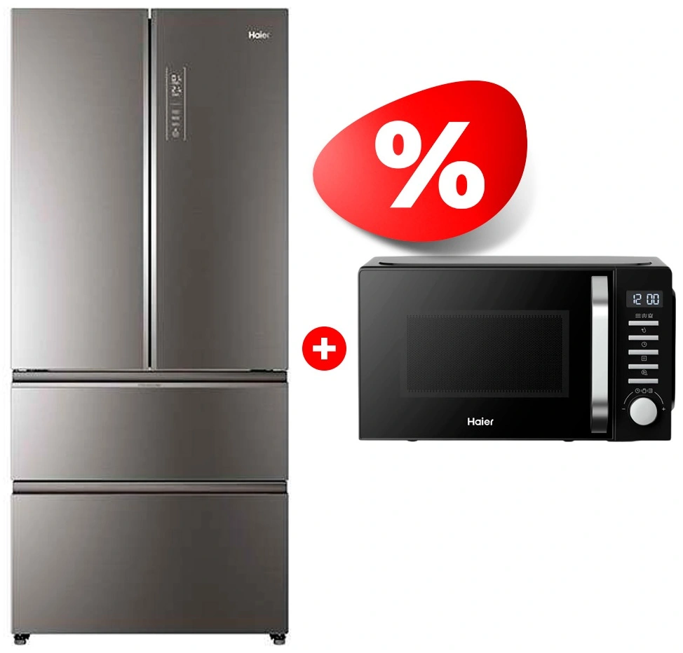 Комплект Холодильник Haier HB18FGSAAARU + Микроволновая печь Haier HMB-DG208BA TD0045261 HB18FGSAAARU