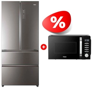 Комплект Холодильник Haier HB18FGSAAARU + Микроволновая печь Haier HMB-DG208BA TD0045261 HB18FGSAAARU