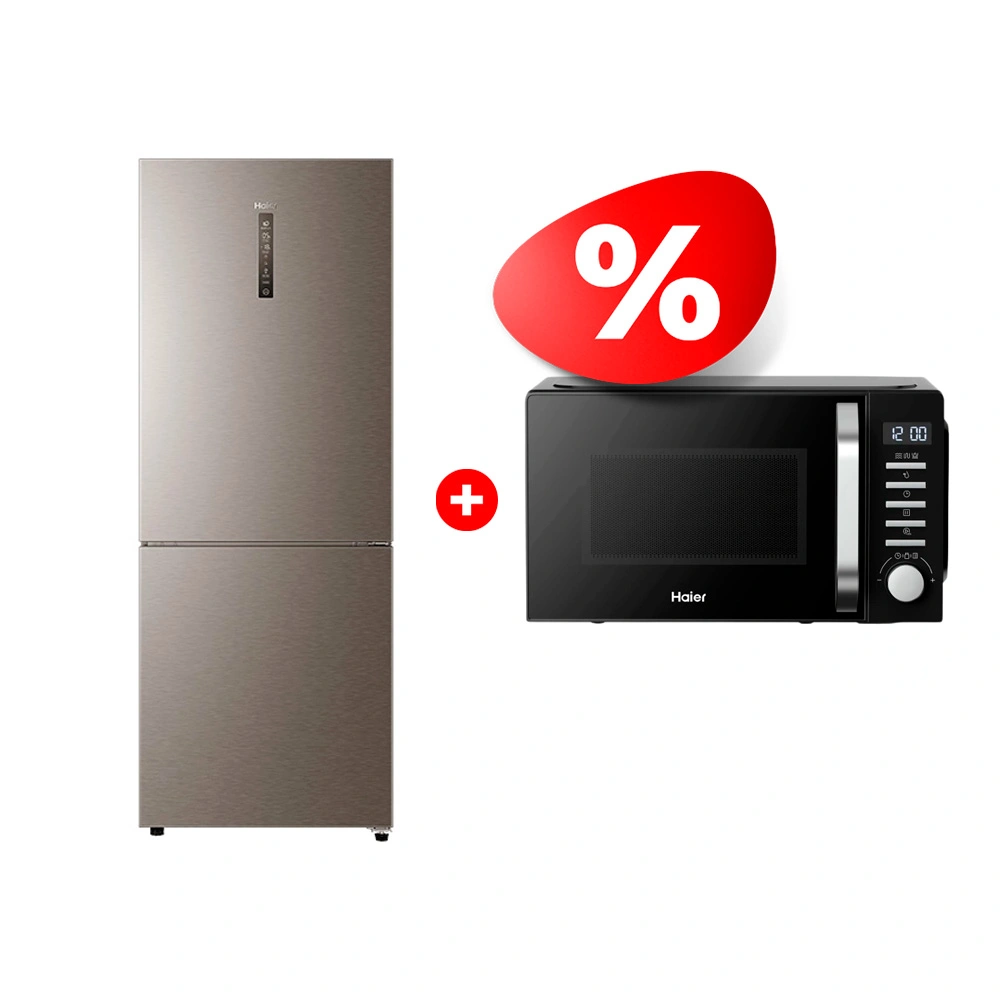 Комплект Холодильник Haier C4F744CMGU1 + Микроволновая печь Haier HMB-DG208BA TD0045261 