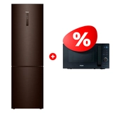 Комплект Холодильник Haier C4F740CDBGU1 + Микроволновая печь Haier HMG-DG207BA TD0045532 