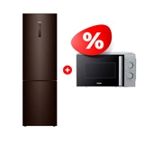 Жиынтық Холодильник Haier C4F740CDBGU1 + Haier микротолқынды пеші HMB-MM207SA 