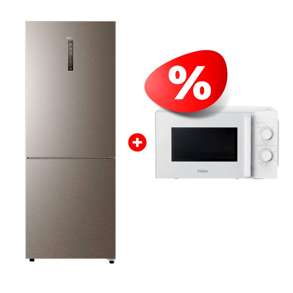 Комплект Холодильник Haier C4F744CMGU1 + СВЧ-печь Haier HMB-MM207WA 