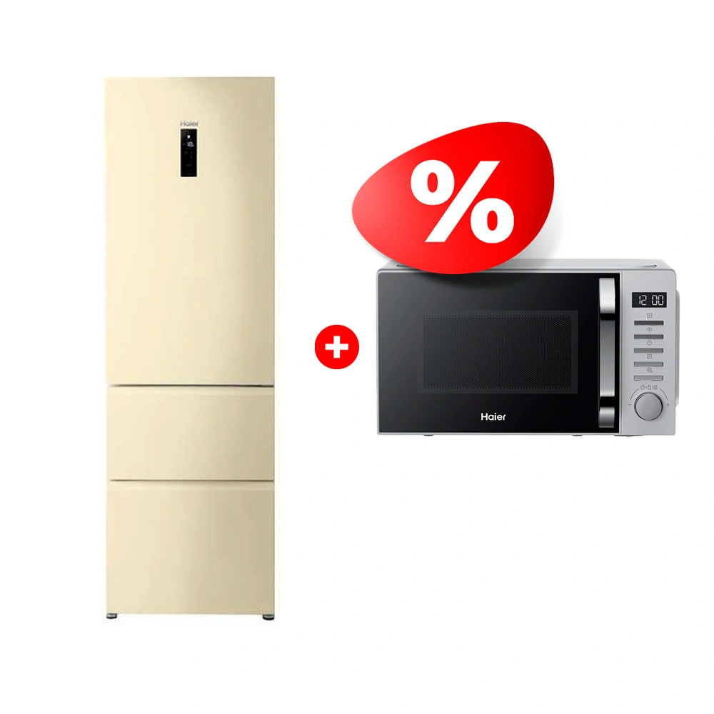 Комплект Холодильник Haier A2F635CCMV + Микроволновая печь Haier HMB-DM208SA 