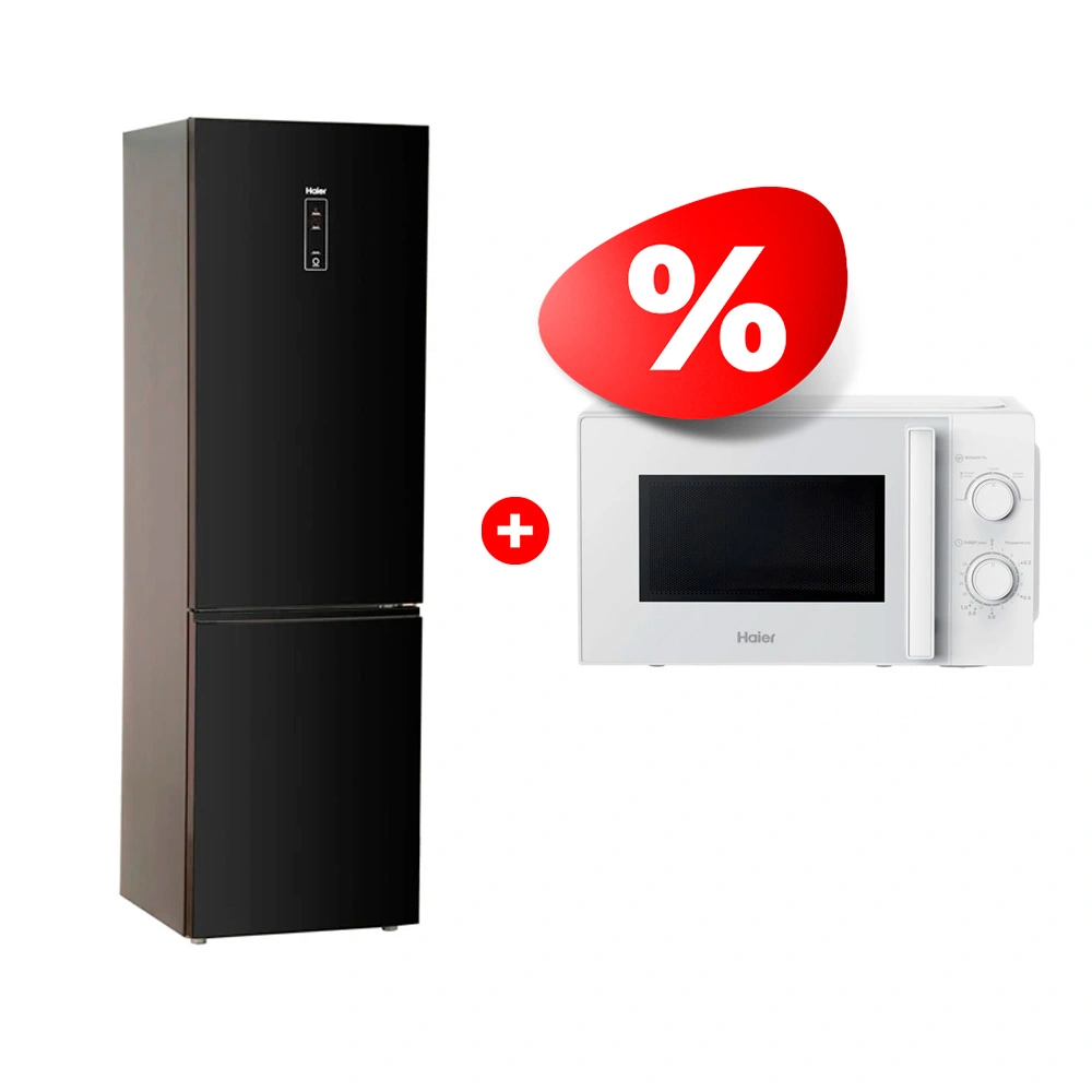 Комплект Холодильник Haier C2F637CGBG + СВЧ-печь Haier HMB-MM207WA 