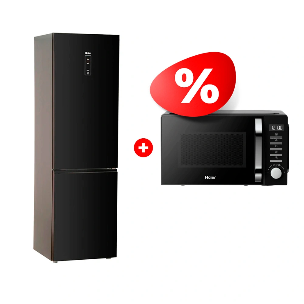 Комплект Холодильник Haier C2F637CGBG + СВЧ-печь Haier HMB-DM208BA 