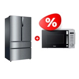 Жиынтық Haier тоңазытқышы HB25FSSAAARU + Haier микротолқынды пеші HMB-DM208SA 