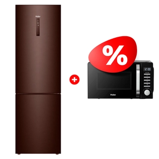 Жиынтық Haier тоңазытқышы C4F740CLBGU1 + Микроволновая печь Haier HMB-DG208BA TD0045261 