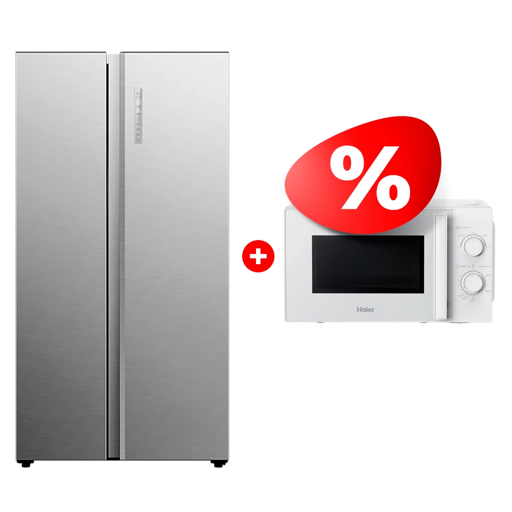 Комплект Холодильник Haier HRF-600DM7ERU + СВЧ-печь Haier HMB-MM207WA 