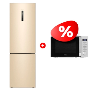 Жиынтық Haier тоңазытқышы C4F640CGGU1 + Микроволновая печь Haier HMB-DG208SA TD0045262 
