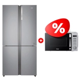 Комплект Холодильник Haier HTF-610DM7RU + Микроволновая печь Haier HMB-DM208SA 