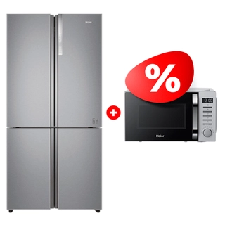 Комплект Холодильник Haier HTF-610DM7RU + Микроволновая печь Haier HMB-DM208SA 