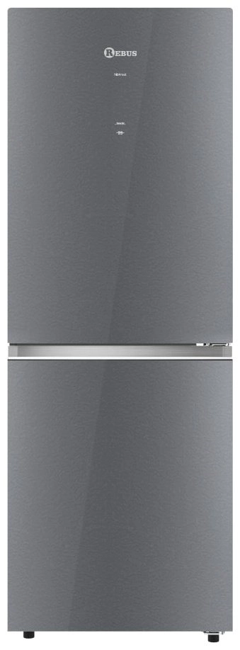 Холодильник Rebus RFAU-375GXDG серый 