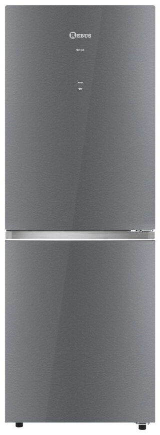 Холодильник Rebus RFAU-375GXDG серый 