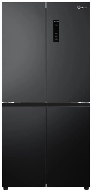 Холодильник Rebus RFAU-450BLNFO черный 