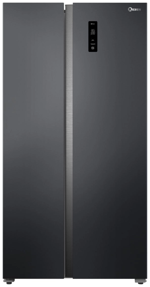 Холодильник Rebus RFAU-575BLNFO серый 