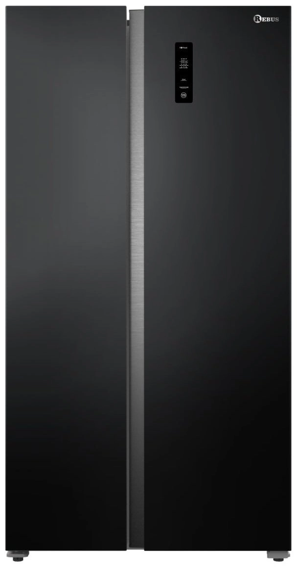 Холодильник Rebus RFAU-575DGNFO черный 
