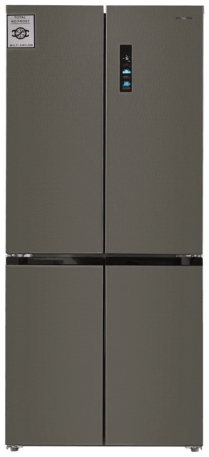 Холодильник MAUNFELD MFF190NFDSX серебристый 