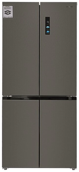 Холодильник MAUNFELD MFF190NFDSX серебристый 