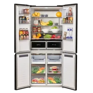 Холодильник Maunfeld MFF190NFDBG бежевый 