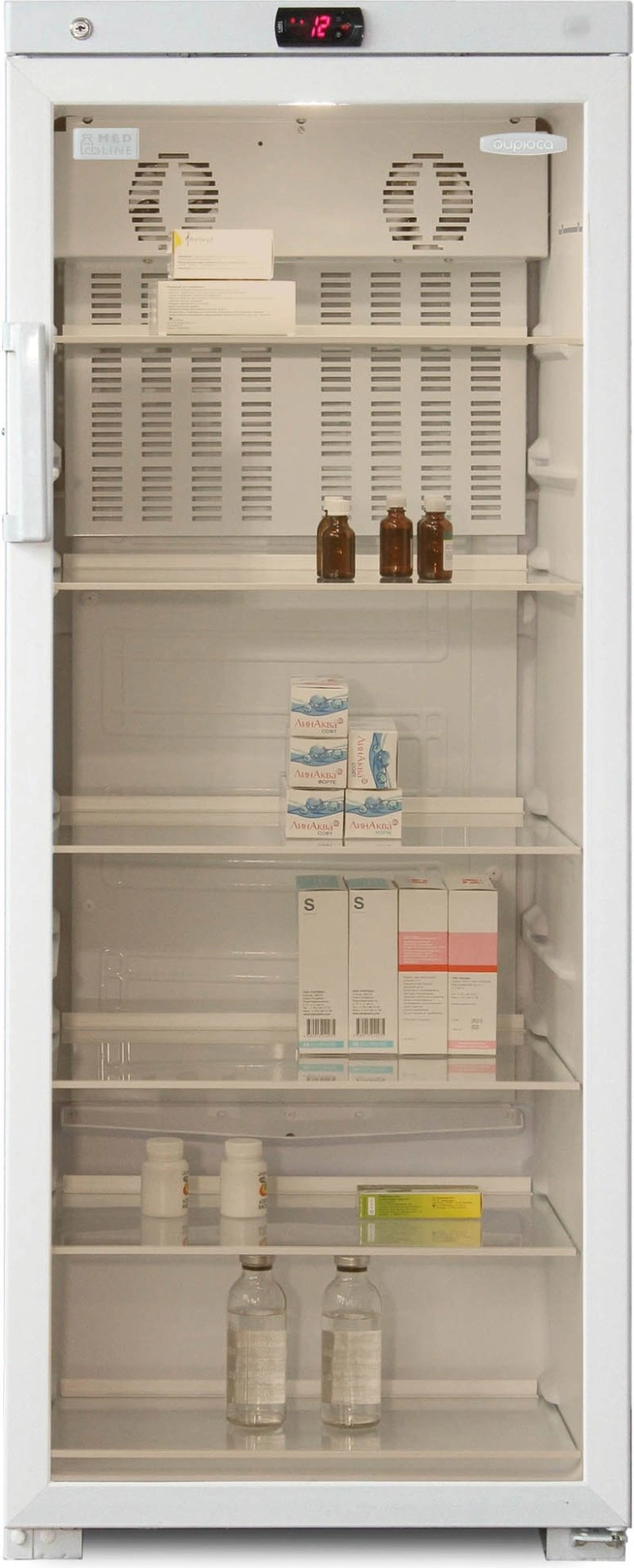 Холодильная витрина Бирюса 280S-G белый 