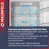 Холодильник MAUNFELD MFF186NFRR красный  - фото 13
