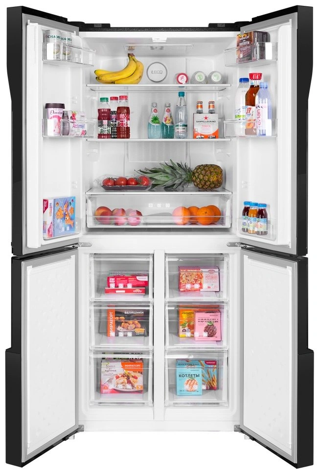 Холодильник MAUNFELD MFF183NFSBE черный 